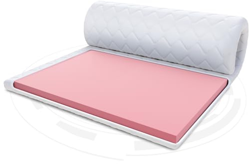 FDM Matratzentopper VISCO MAX Matratze Topper 180x200 cm Härtegrad H1 Höhe ca. 8 cm thermoplastischer Schaum Allergiker Geeignet Öko-Tex Weiß