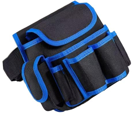 Bolsa de cinturón de herramientas - Cinturón de bolsa de herramientas ajustable | Cinturones de herramientas de Oxford de servicio pesado ajustable | Bolsa de almacenamiento de gran capacidad para tra