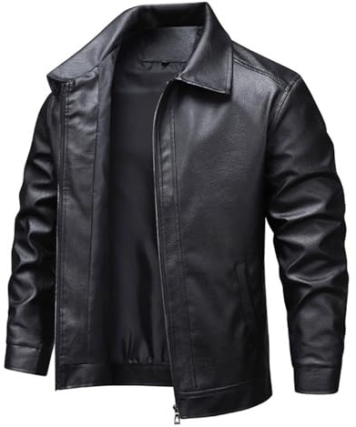 UHouse Blouson Moto Homme Bombers Cuir Blousons Cowboy Veste Saharienne Steampunk Surchemise Chic Jacket Portables Automne Hiver de Travail