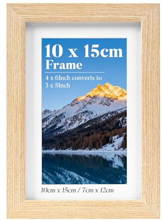 HOUSE DAY 6x4 Photo Frames,100% Solid Wood Picture Frames Wooden A6 Frame