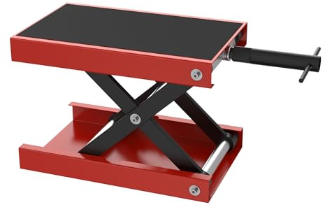 FIVMEN Motorradheber Motorrad Hebebühne Höhenverstellbarer 95-340 mm Motorrad Heber Hubtisch Motorradhebebühne Tragkraft 500 kg Montagebock Motorradlift Motorradständer, Typ B