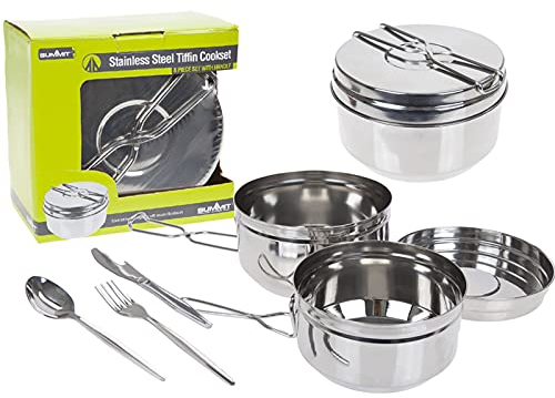 Summit PMS 6 Articles de Batterie de Cuisine - Style Tiffin