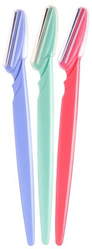 Diane D220 Eyebrow Facial Hair Shaper Trimmer, Dermaplaning Razor - 3 Pack