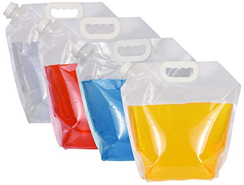 Nainsect 4 Pack 5L Collapsible Water Tank Container Water Bags