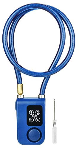 Keyless Alarm Smart Bike Lock with Alarm Alarm 110db IP44 Waterproof Anti-Theft Chain Lock for Motorcycle/Doors/Bicycles