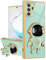 AWZHYDT Compatible with Samsung Galaxy Note 20 Ultra 5G Case with Cute Astronaut Kickstand Design Soft TPU Protective Shockproof Plating Phone Case for Galaxy Note 20 Ultra-Mint