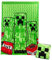 Minecraft Creeper 2-in-1 Kissendecke, offizielles Lizenzprodukt, Microsoft Reisedecke, faltbar, weich, flauschig, Überwurf, kompaktes Design für Wohnzimmer oder Schlafzimmer Dekor