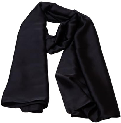 Foulard/stola sartoria A.Caracciolo 100% seta (NERO)