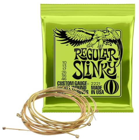 Regular Slinky Nickel Wound, Corde per chitarra elettrica, diametro 10-46