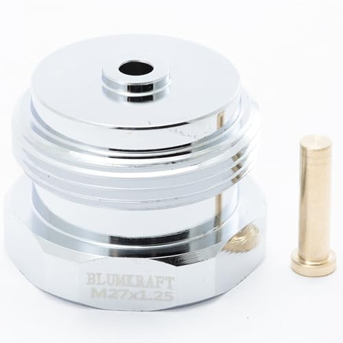 BLUMKRAFT - Adaptador de metal para radiador M27 x1.25 SERSEG a M30 x 1.5 para termostato/cabeza termostática M30 x 1.5