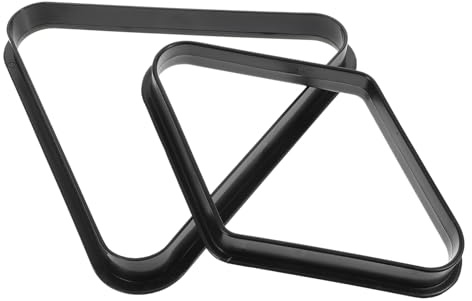 ifundom 2 Piezas Estante Triángulo Billar Plástico Marco Posicionador Bolas de Billar para Mesa Organizador Resistente y Práctico para Snooker y Pool