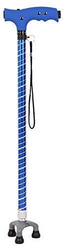 Walking Stick Walkers para Seniors de bastón Multifuncional para muletas retráctiles de Ancianos, Palo de Caminata Ligero de Tres Esquinas, bastón con Aluminio Caminante de Polo de Senderismo, Dur