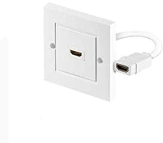HDMI wall socket 1 port white