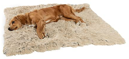 Best Friends by Sheri Shag - Beruhigende Kuscheldecke für Haustiere - mit Kunstfell - Taupe - S 76 x 102 cm