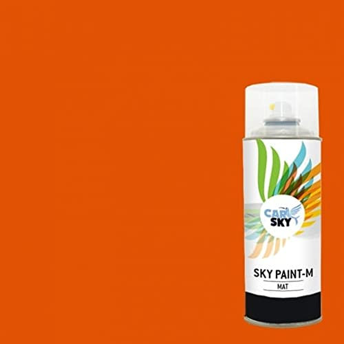 CARSKY Bombe de peinture RAL Orangé Pur 2004 finition mat 400ml