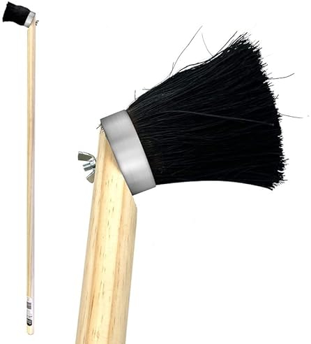 47” Long Handled Striker Tar Brush with Angled Brush Head - Long Handle Paint Brush for Decking, Roofing and Road Repairs - Long Reach Paint Brush Ideal for Applying Tar, Bitumen and Resin Coatings