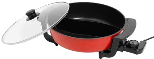 Hot Pot - Casserole électrique double face - 6 l - Avec couvercle - 220 V - 1360 W - Multifonction