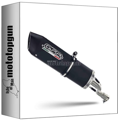 scarico completo gpr racing open alluminio nero furore, db-killer incluso, hon.5.1.race.fune compatibile con honda sh 125 ie 2013 2014 2015 2016 mototopgun