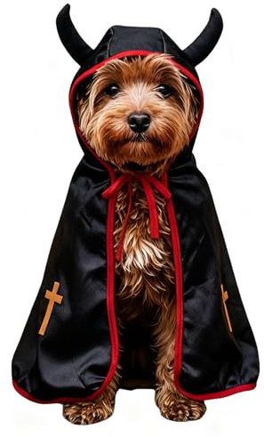 Costumi di Halloween per cani - Divertente costume per animali domestici, vestito per cani di taglia piccola, media e grande, costume di Halloween per cuccioli di gatto - abbigliamento per