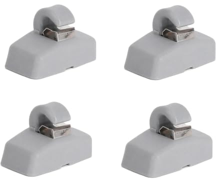 4 Clips Visera de Coche Gris para Golf 4 Passat Polo T5 Touran