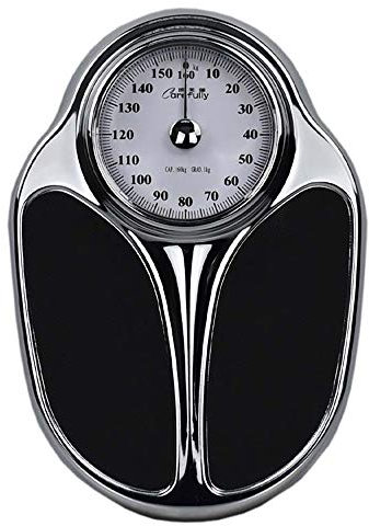 BDXZJ Mechanische Badezimmerwaage, Mechanische Personenwaage, Körperwaage Analog Retro, Keine Batterie Erforderlich, Hohe PräZision, rutschfest, Keine Batterien