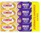 Corega Max Fijación+ Sellado, Máximo Sellado, Crema Fijadora Para Prótesis Dentales, Hasta 12 Horas de Fijación, 4x70 g