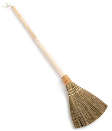 TTS For Home - Handmade Whisk Sweeping Broom - Vietnamese Straw Soft Broom for Indoor or Outdoor Sweeping - Broom Decorative 9.45 Width, 39.37 Length