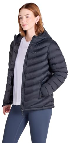 Mountain Warehouse Seasons Womens Padded Puffer Jacket | Lightweight & Water Resistant Hooded Coat, Tested to -30C, Insulated to Keep Warm on Cold Days, Ideal for Winter, Light Rain