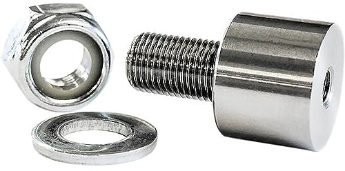 Robert Axle - Polygonadapter - M12 X 1.25 - für Fahrrad Kinder Anhänger - inkl. RennMaxe Silikonband - Kupplung Adapter