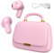 ANCwear Auriculares Bluetooth 5.3, In-Ear con Controladores de 13 mm, Sonido Premium, 22h de autonomía, Auriculares True Wireless con Estuche Mini Bolso único, Mujeres y Adolescentes a la Moda