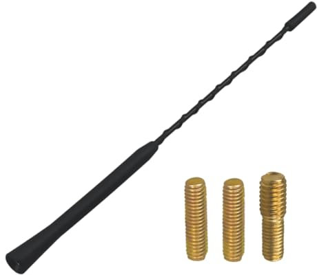 Antenna Auto Autoradio Antenna Tetto 23cm Sostituzione Universale, Auto con Funzione di Ricezione AM/FM/DAB Potente, Con Filettatura M4 M5 M6