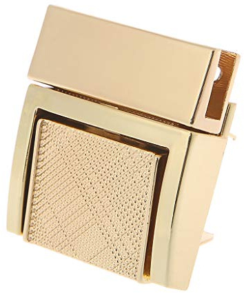 Uqezagpa Herrajes de hebilla para bolso con forma de bolsa, cierres giratorios, cierre de presión, resistente, Gold, One Size