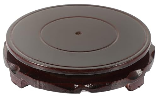 minkissy Alzata per Piante in Legno 18 CM, Piedistallo Stabile per Vasi e Fioriere, Base Espositiva per Interni e Uffici