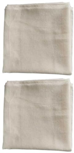 Healeved Set da 2 Panni Garza di Cotone Non Sbiancato 95x95 Cm per Filtri Alimentari e Produzione Formaggi, Panno Cucina Multiuso Traspirante per Filtrare Salse, Zuppe e Conserve