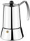Monix Eterna Cafetera Italiana 6 Tazas, apta para todo tipo de cocinas, Acero Inoxidable, Gris, 10 cm