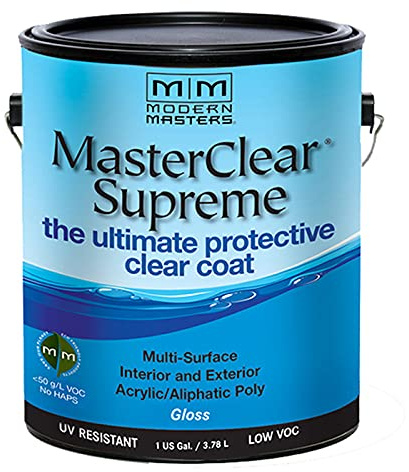 1 gal Modern Masters MCS904 Clear MasterClear Supreme Protective Clear Coat, Gloss