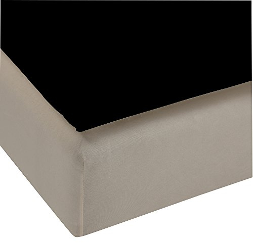 Beddinghouse Jersey Split-Topper-Spannbettlaken / 180*200/220 cm / Schwarz