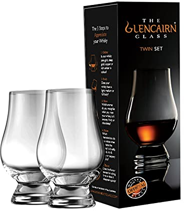 The Glencairn Glass Nosingglas Whiskey Whisky Glas 2 Stück übereinander
