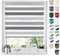 Tom'Shop® Doppelrollo DuoRollo [Graphit & Hellgrau & Grau, 85cm x 150cm] Duo Rollos für Fenster Klemmfix ohne Bohren mit Klämmträger Fensterabdeckung Fensterrollo leichte Montage