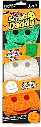 Scrub Daddy Sponge - Halloween - Non-Scratch Scrubbers for Dishes and Home - 3ct