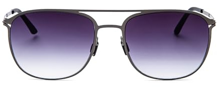 Intellilens eleganta solglasögon för märken | 100 % UV-skydd | lätta, hållbara, premiumlooks | män och kvinnor | grå glas | pilot | M