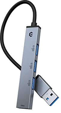 BIGBIG Won 4 Ports USB A Hub pour MacBook Pro/Air, Multiport USB Ultra-Mince avec USB A 3.0 (1*USB 3.0+ 3*USB 2.0), Port USB pour iMac,Xbox,Ps4,Dell, HP, Surface, Tesla-Model 3