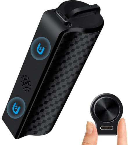 128G magnetisk röstinspelare med AI-Triple Noise Reduction, inspelningsenhet med 1 600 timmars inspelningskapacitet, röstaktiverad ljudinspelare, digital röstinspelare för möten/intervjuer/klassrum
