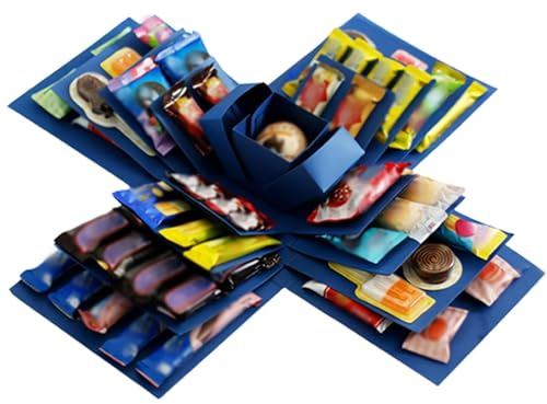 Exploderande Box för godis, Snack Exploding Box Multipurpose Snack | Färgglad exploderande låda, semestersnackbox för födelsedagar, bröllop, alla hjärtans dag