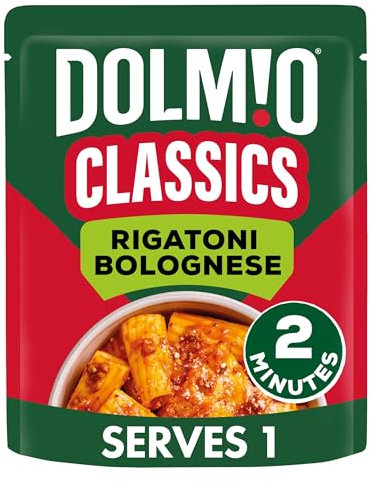 Dolmio Classics Pasta Rigatoni Bolognese Ready Meals Pouch 250g