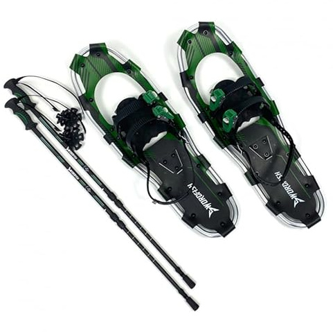 Produce Shop Raquetas de Nieve crampones Palos Ajustables de Acero Annapurna