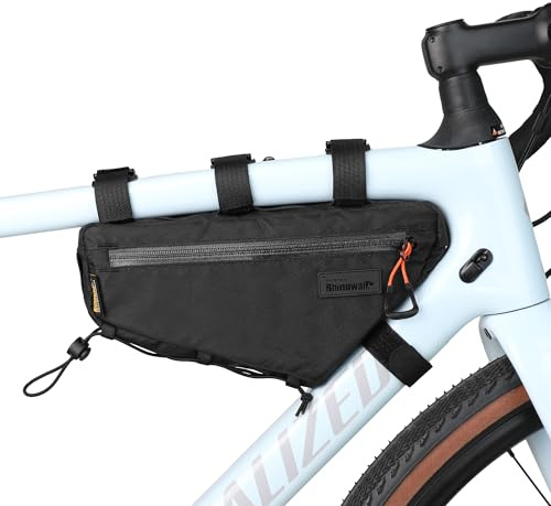 abamita Bike Frame Bag Bike Triangle Bag Bicycle Pouch Under Tube Bag 1.7L with Dual Side Mesh Pockets for MTB Road Bike Cycling Commuting and Outdoor Adventures