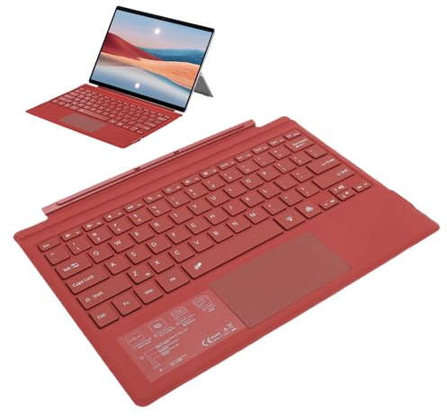 Ultra-Slim Wireless Tablet-Tangentbord med Magnetisk Design, Färgglad Bakgrundsbelysning, 5.0-teknik, Lång Batteritid, Multi Pekplatta Bärbar Mini Trådlöst Tangentbord för Pro