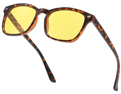 Musivon Polarized Night Driving Glasses for Men Women | Anti Glare Night Vision Yellow Glasses for Driving at Night