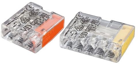 ViD® 2073-205 Verbindungsklemme/Steckklemme gelb 5 x 0,5-2,5 mm² - 100 Stück Dose